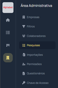 Criação de nova pesquisa